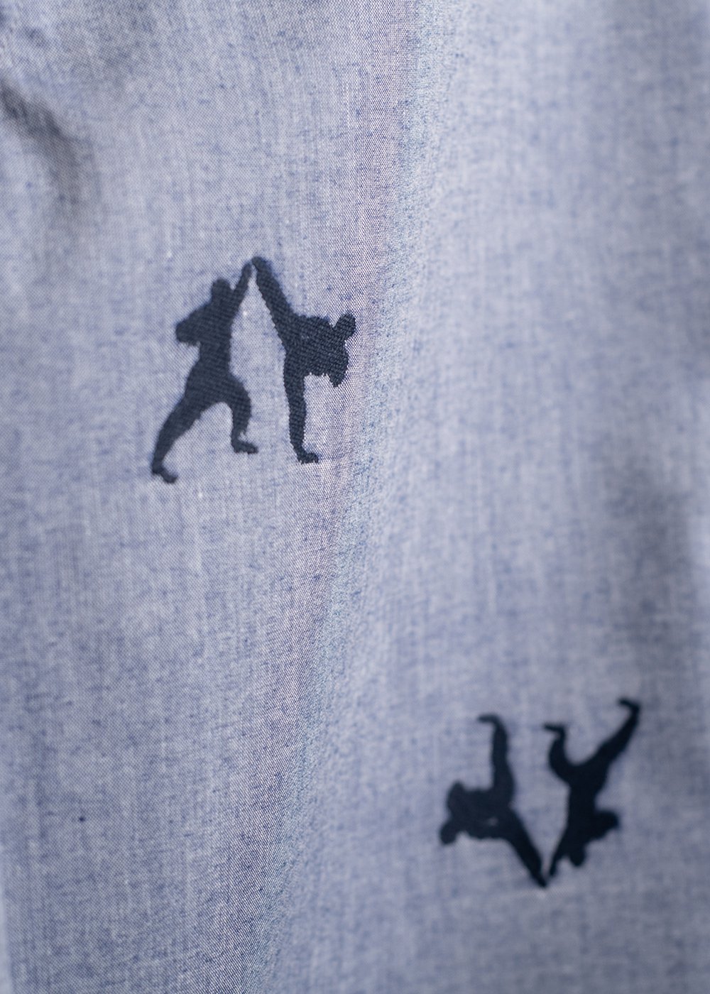かりゆしウェア（沖縄版アロハシャツ） MAJUN - カットジャガードカラテ（長袖）