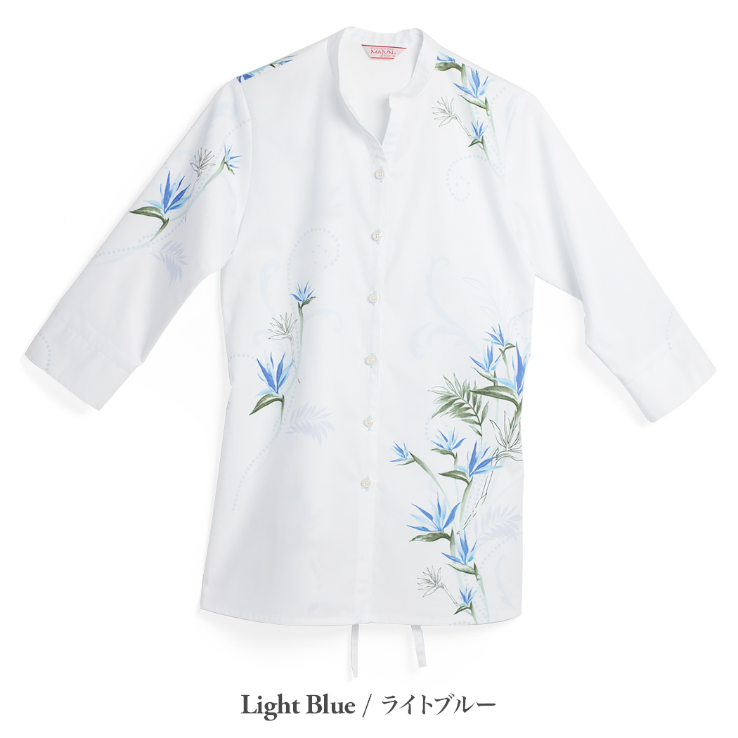 かりゆしウェア（沖縄版アロハシャツ） MAJUN - クレイフラワー（チュニック）