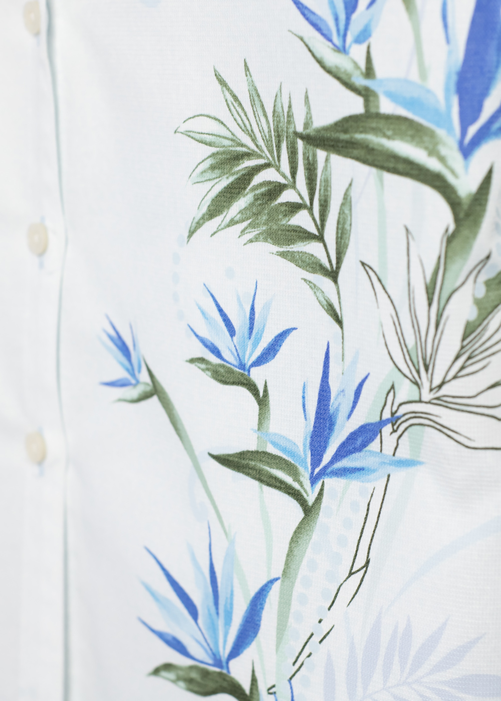 かりゆしウェア（沖縄版アロハシャツ） MAJUN - クレイフラワー（チュニック）