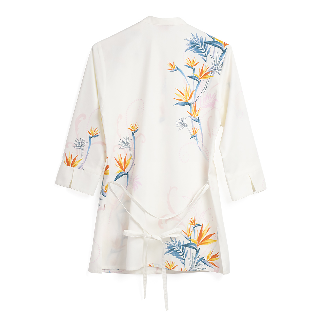 かりゆしウェア（沖縄版アロハシャツ） MAJUN - クレイフラワー（チュニック）