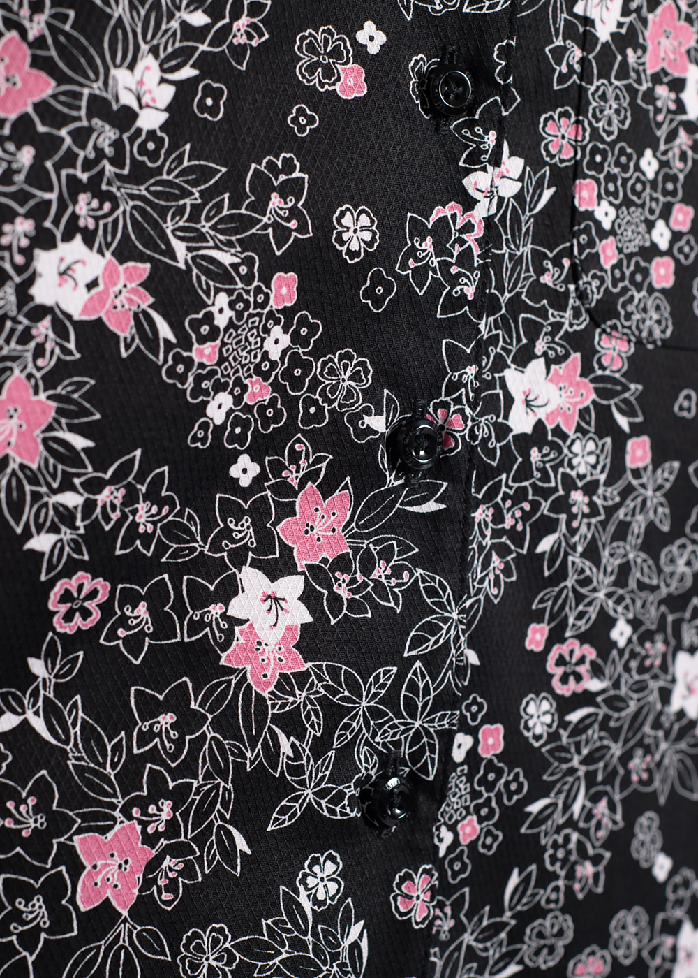 かりゆしウェア（沖縄版アロハシャツ） MAJUN - ミニラインフラワー