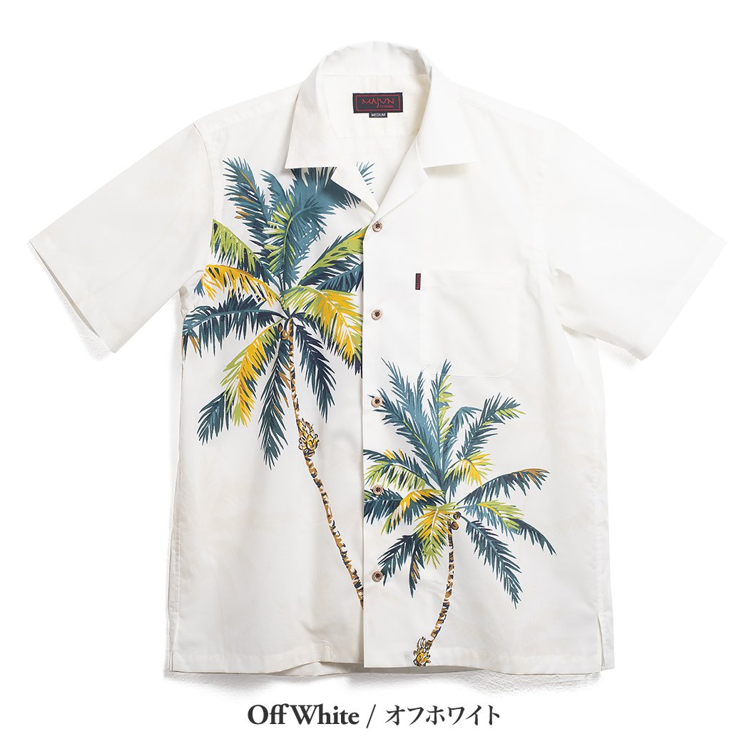 かりゆしウェア（沖縄版アロハシャツ） MAJUN - インパクトパーム
