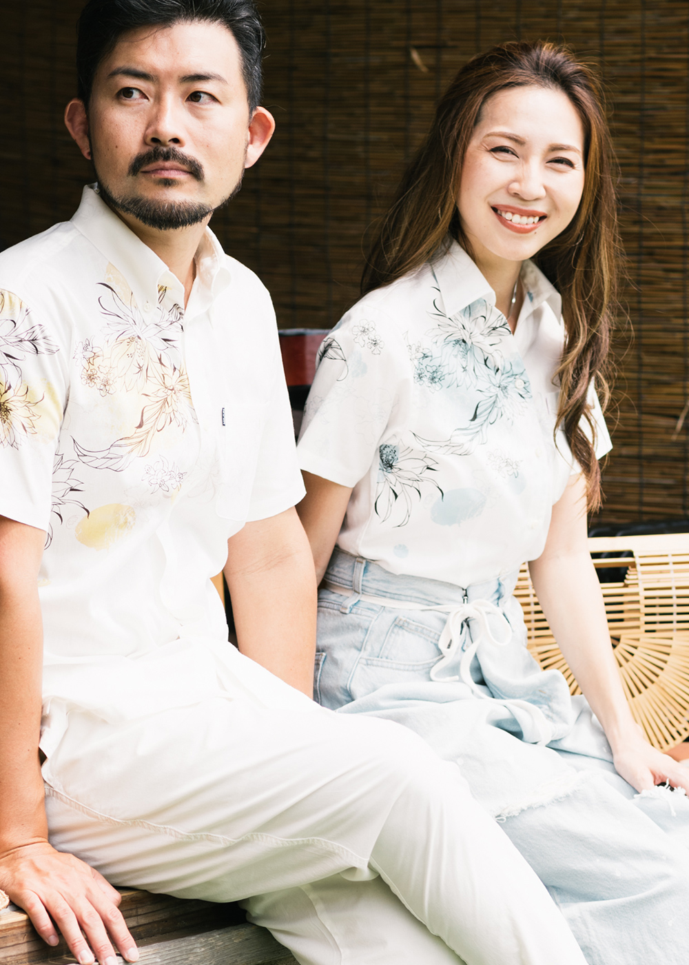 かりゆしウェア（沖縄版アロハシャツ） MAJUN - 海水菓