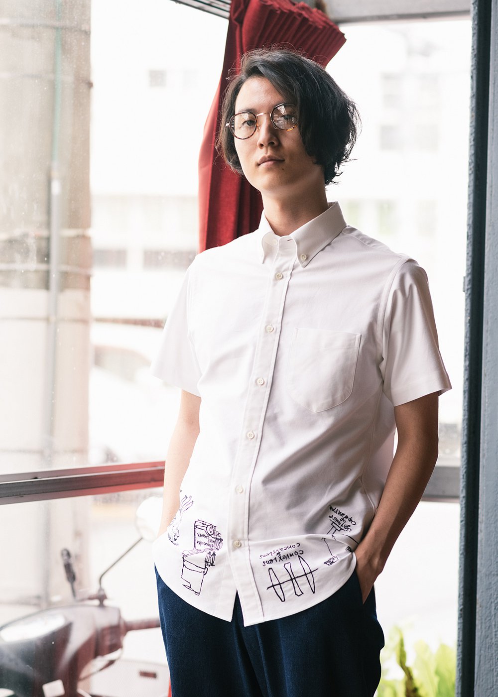 かりゆしウェア（沖縄版アロハシャツ） MAJUN - リゾートエンブロイダリー