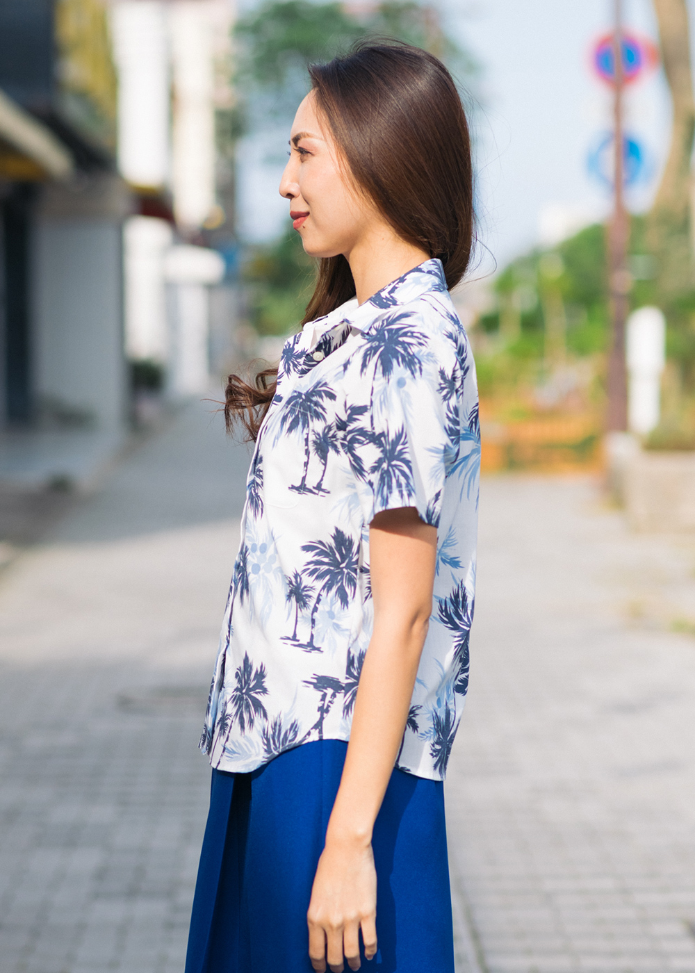 かりゆしウェア（沖縄版アロハシャツ） MAJUN - ココナッツツリー