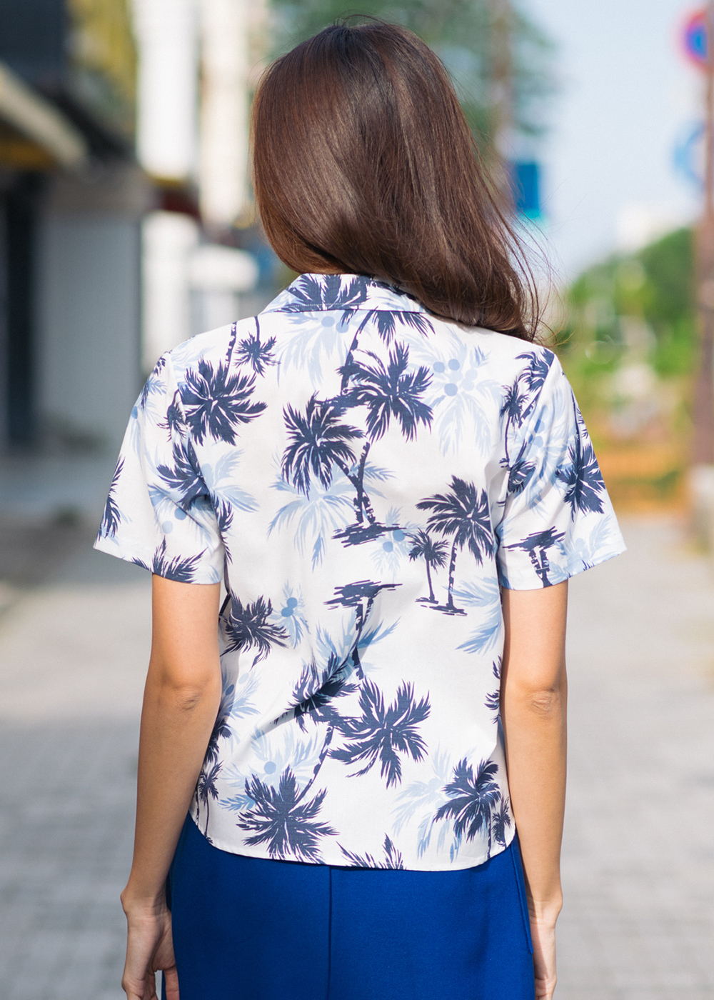 かりゆしウェア（沖縄版アロハシャツ） MAJUN - ココナッツツリー