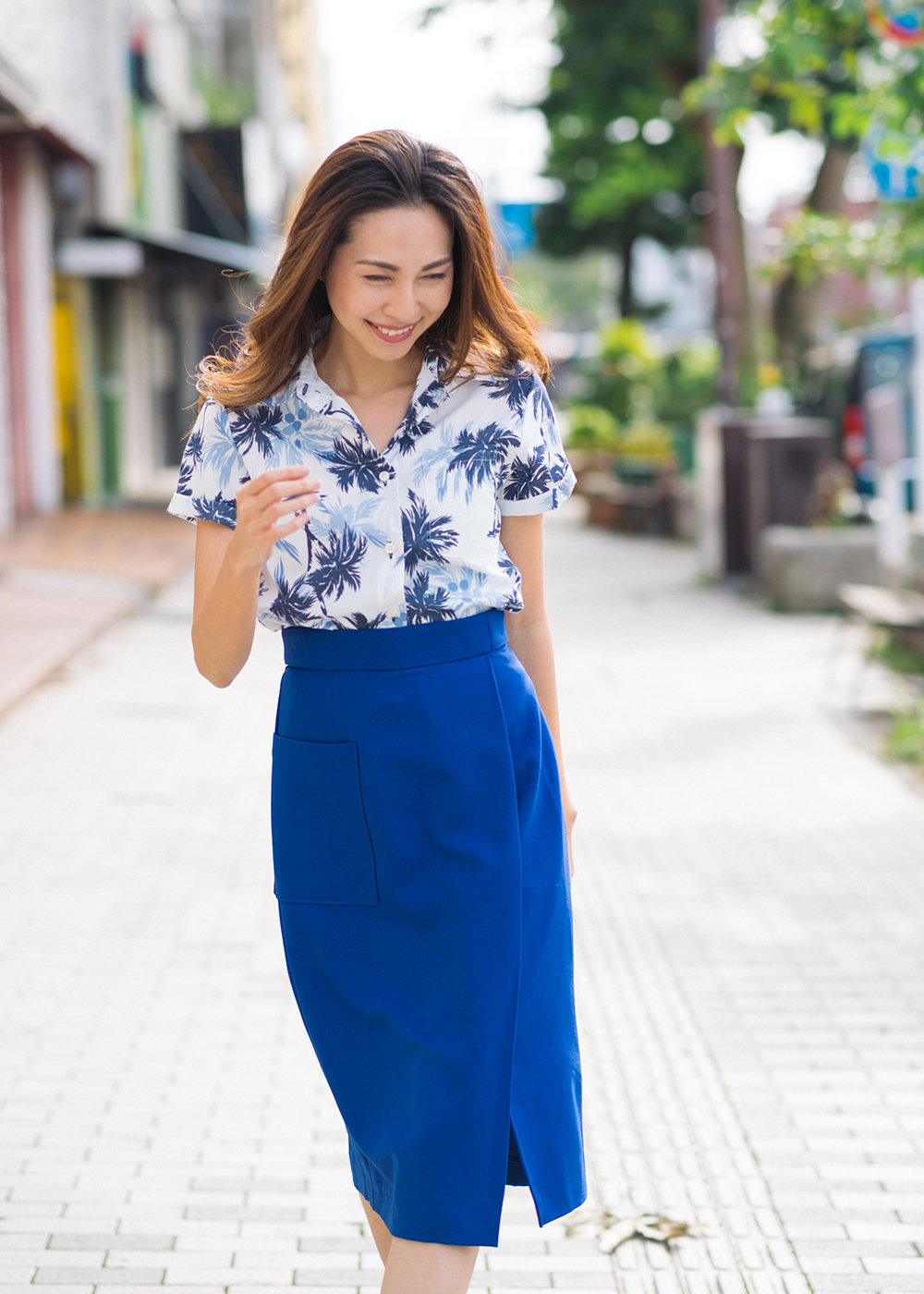 かりゆしウェア（沖縄版アロハシャツ） MAJUN - ココナッツツリー