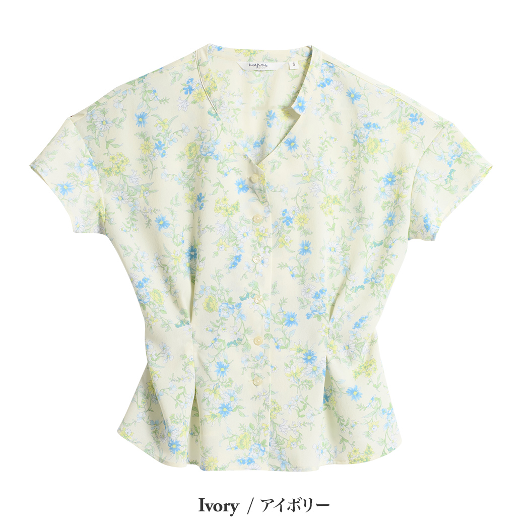かりゆしウェア（沖縄版アロハシャツ） MAJUN - ビューティフルガーデン