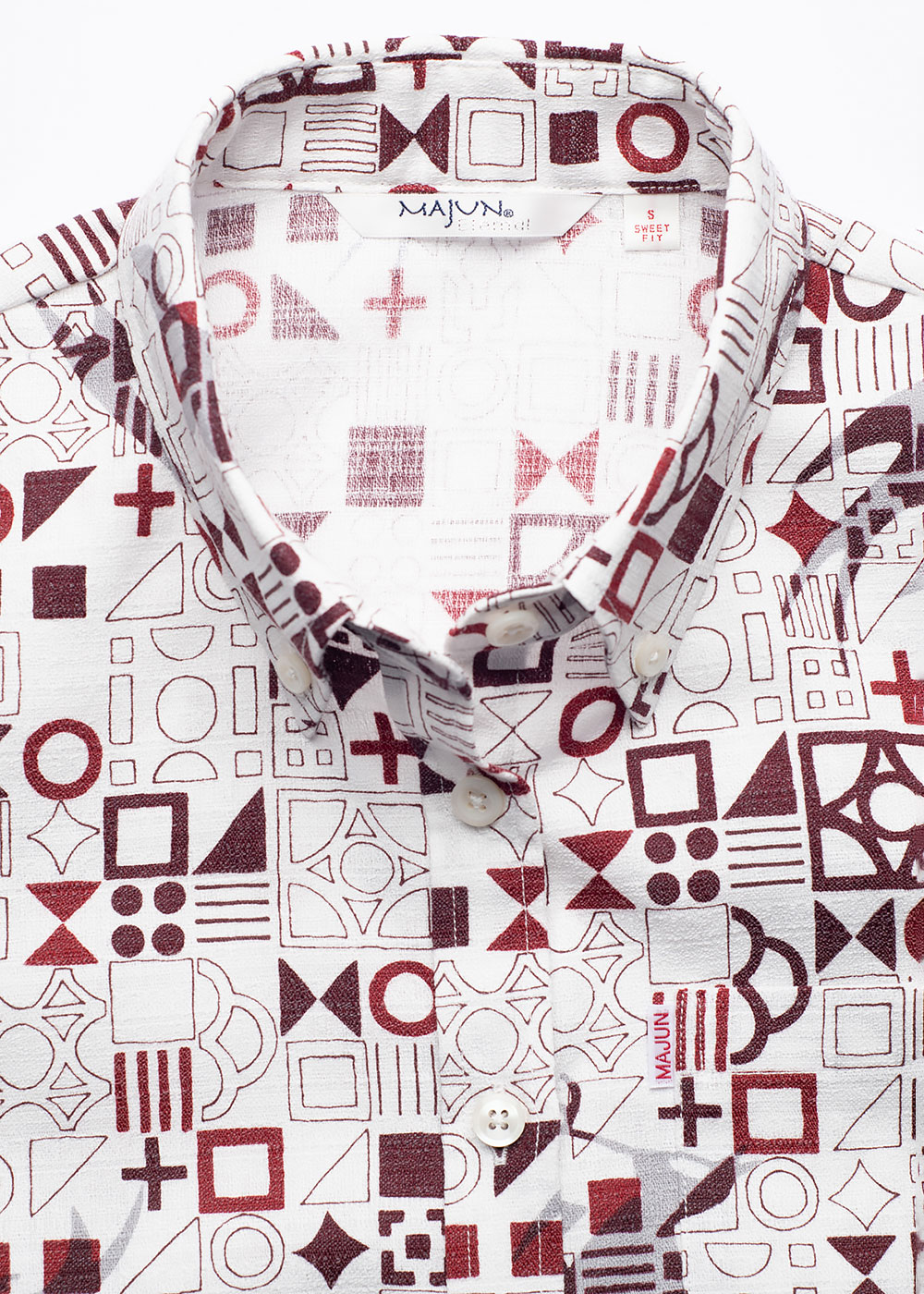 かりゆしウェア（沖縄版アロハシャツ） MAJUN - 幾何燕
