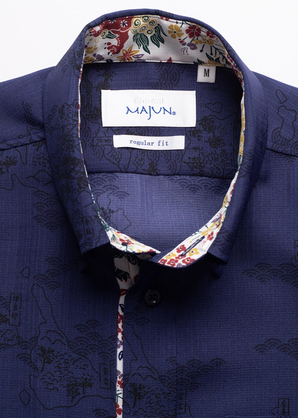 かりゆしウェア（沖縄版アロハシャツ） MAJUN - 琉球列島絵図L/S