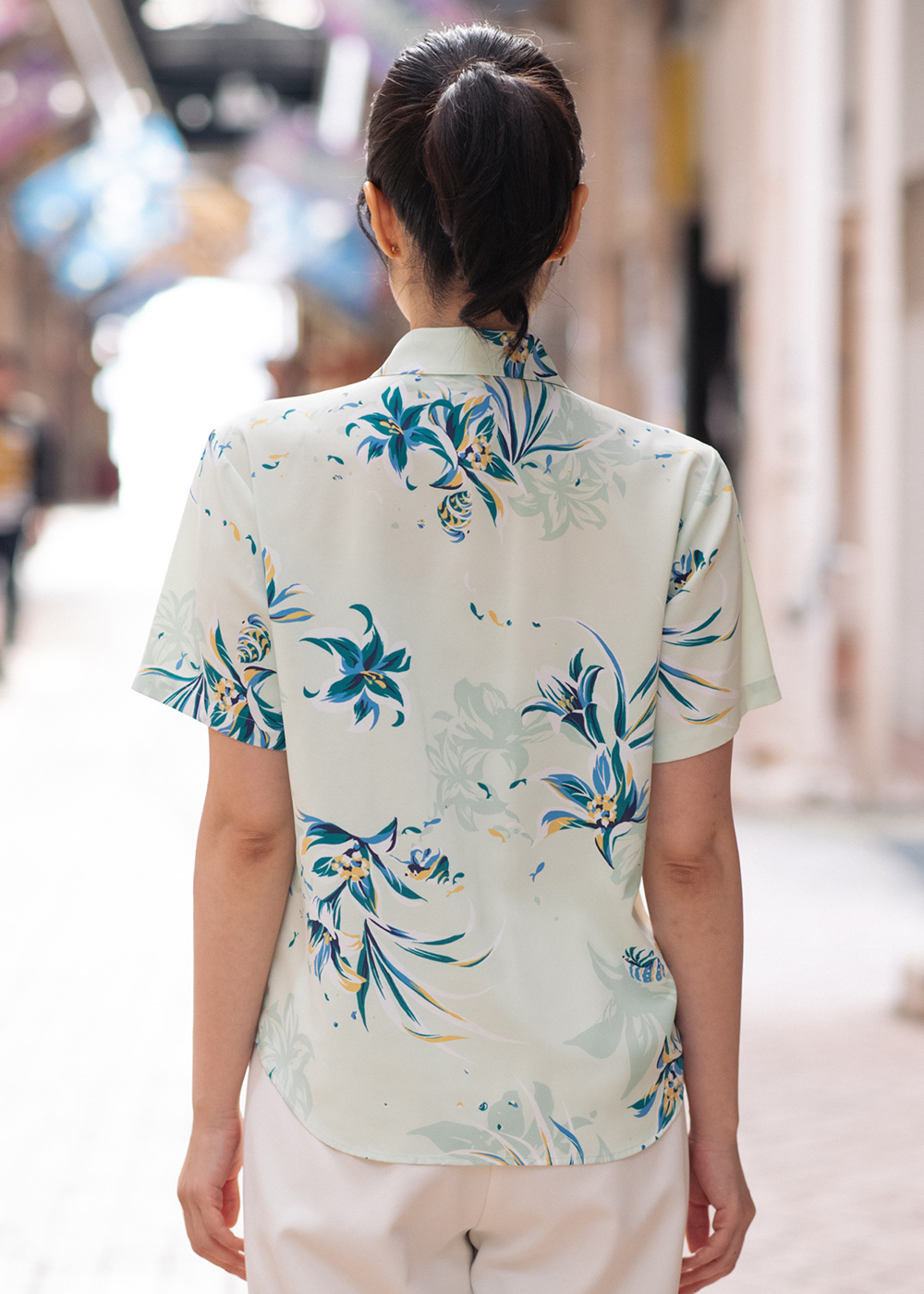 かりゆしウェア（沖縄版アロハシャツ） MAJUN - ノーチラスグラス