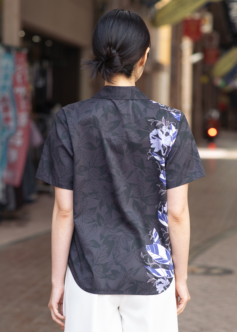 かりゆしウェア（沖縄版アロハシャツ） MAJUN - クロトンコイル