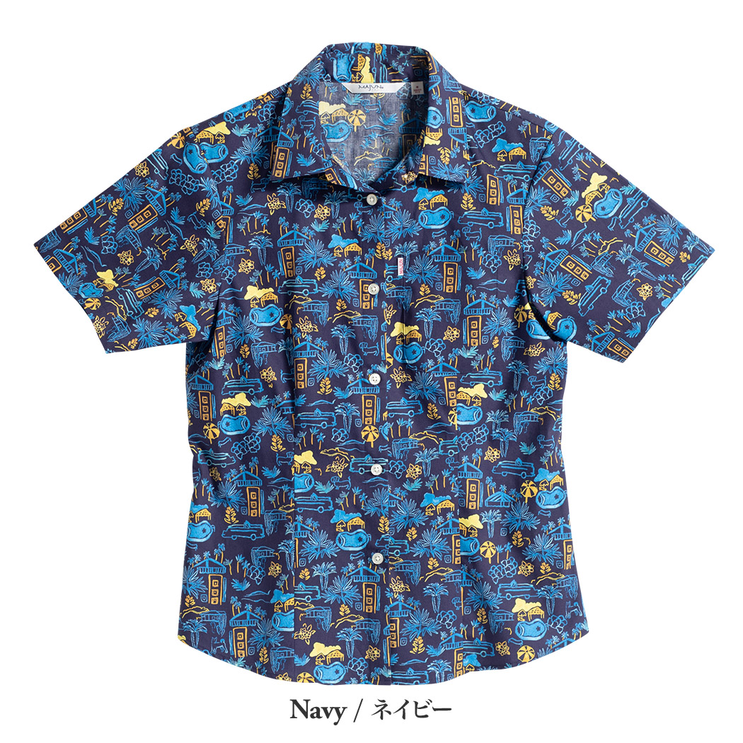 かりゆしウェア（沖縄版アロハシャツ） MAJUN - サマーシティ