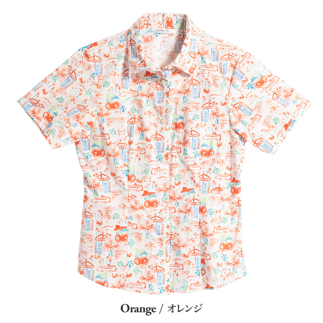 かりゆしウェア（沖縄版アロハシャツ） MAJUN - サマーシティ