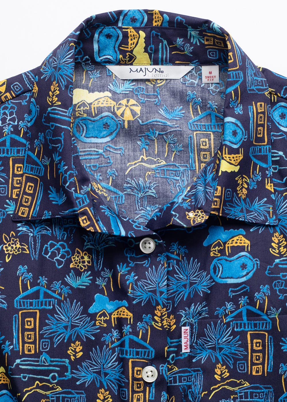 かりゆしウェア（沖縄版アロハシャツ） MAJUN - サマーシティ