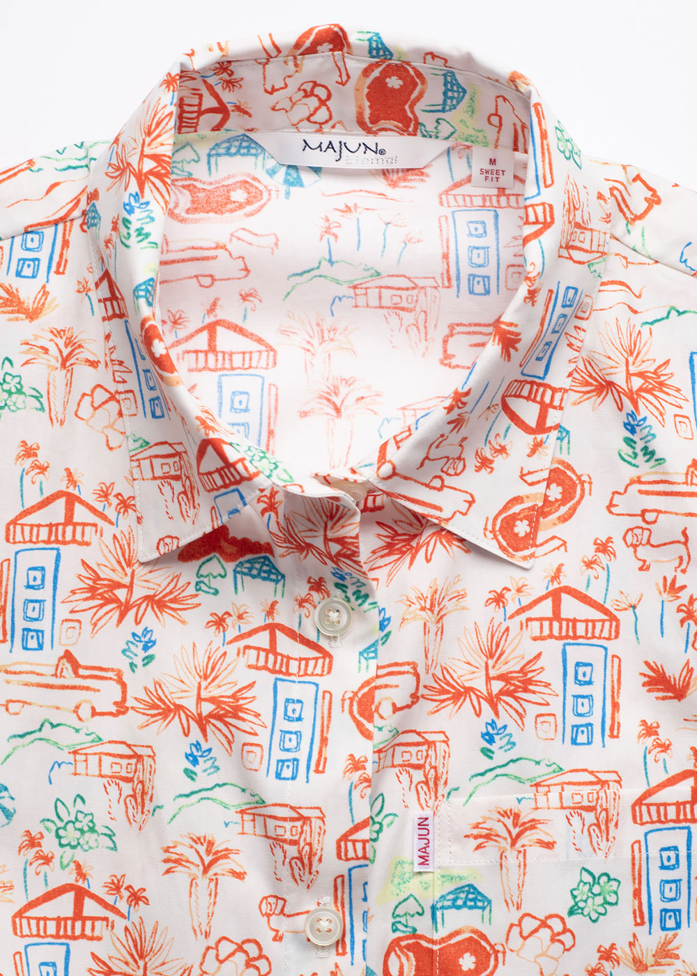 かりゆしウェア（沖縄版アロハシャツ） MAJUN - サマーシティ