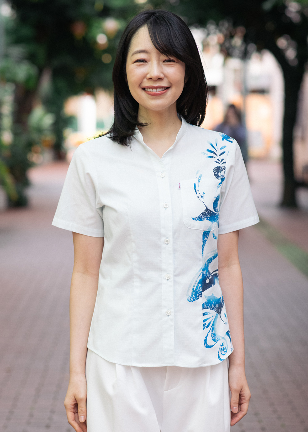 かりゆしウェア（沖縄版アロハシャツ） MAJUN - トゥインクルスイム