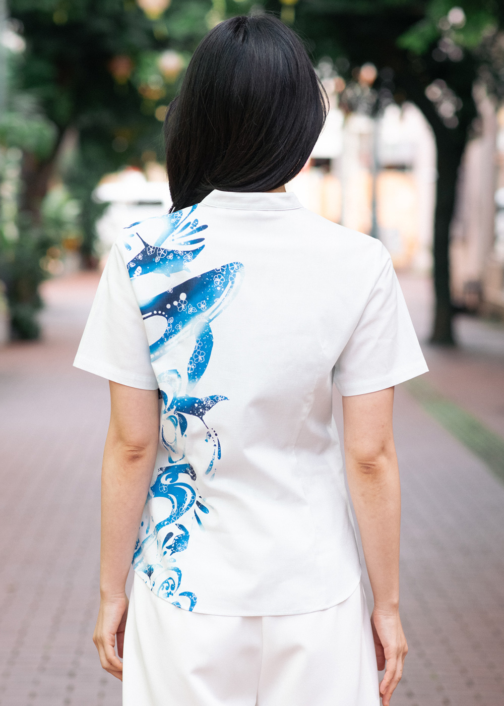 かりゆしウェア（沖縄版アロハシャツ） MAJUN - トゥインクルスイム