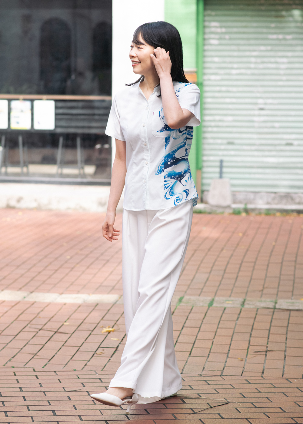 かりゆしウェア（沖縄版アロハシャツ） MAJUN - トゥインクルスイム