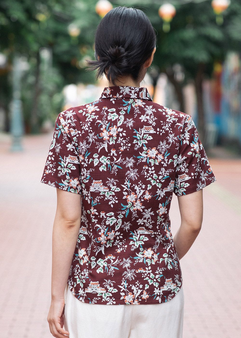 かりゆしウェア（沖縄版アロハシャツ） MAJUN - 首里城