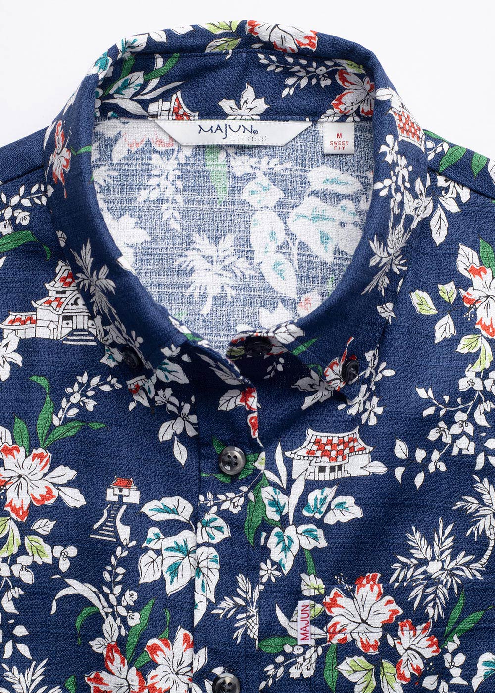 かりゆしウェア（沖縄版アロハシャツ） MAJUN - 首里城