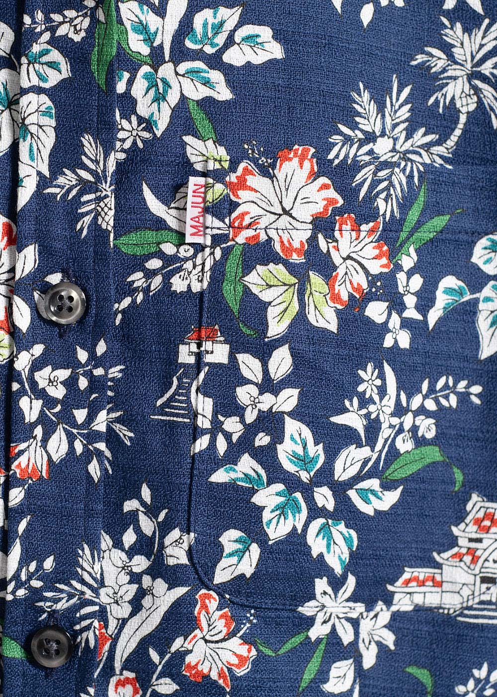 かりゆしウェア（沖縄版アロハシャツ） MAJUN - 首里城