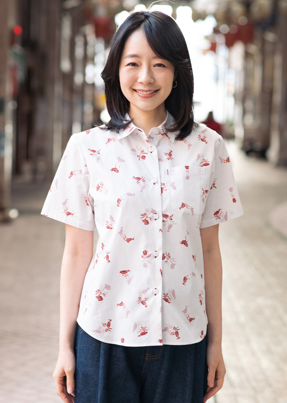 かりゆしウェア（沖縄版アロハシャツ） MAJUN - クイナシルエット