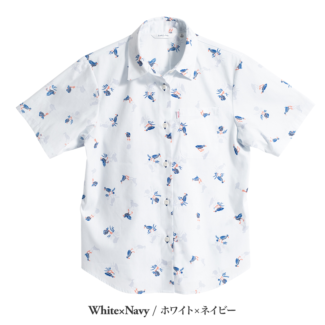 かりゆしウェア（沖縄版アロハシャツ） MAJUN - クイナシルエット