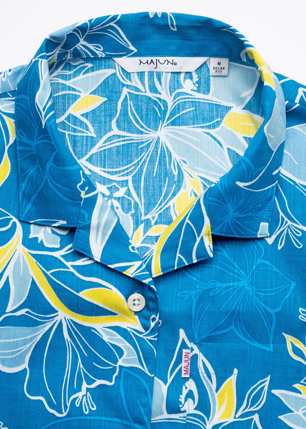 かりゆしウェア（沖縄版アロハシャツ） MAJUN - ファジーピーチ