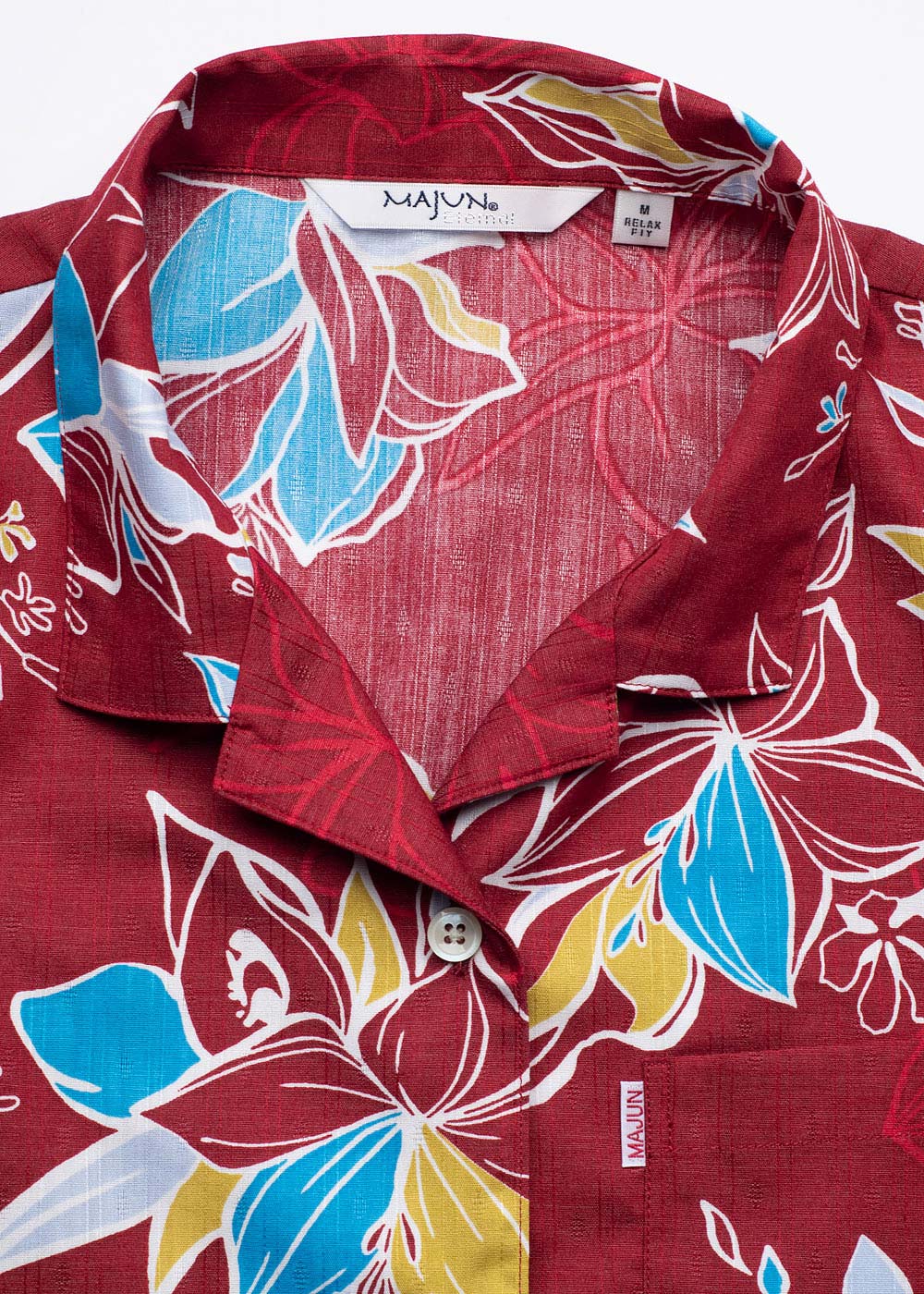 かりゆしウェア（沖縄版アロハシャツ） MAJUN - ファジーピーチ