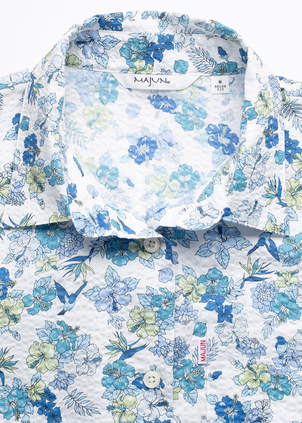 かりゆしウェア（沖縄版アロハシャツ） MAJUN - トロピカルブルーム