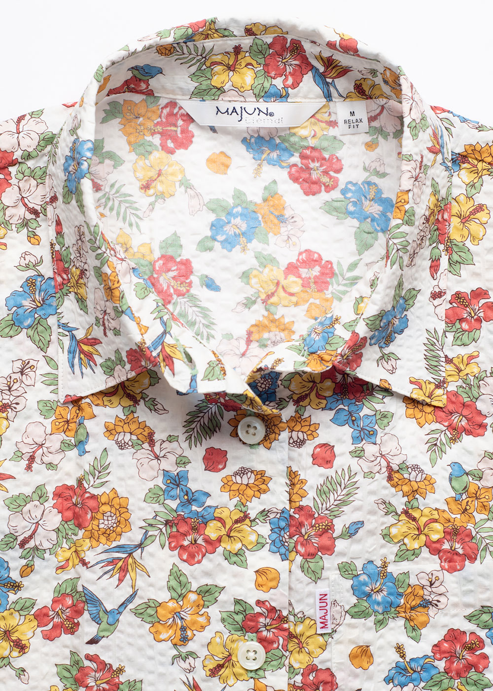 かりゆしウェア（沖縄版アロハシャツ） MAJUN - トロピカルブルーム
