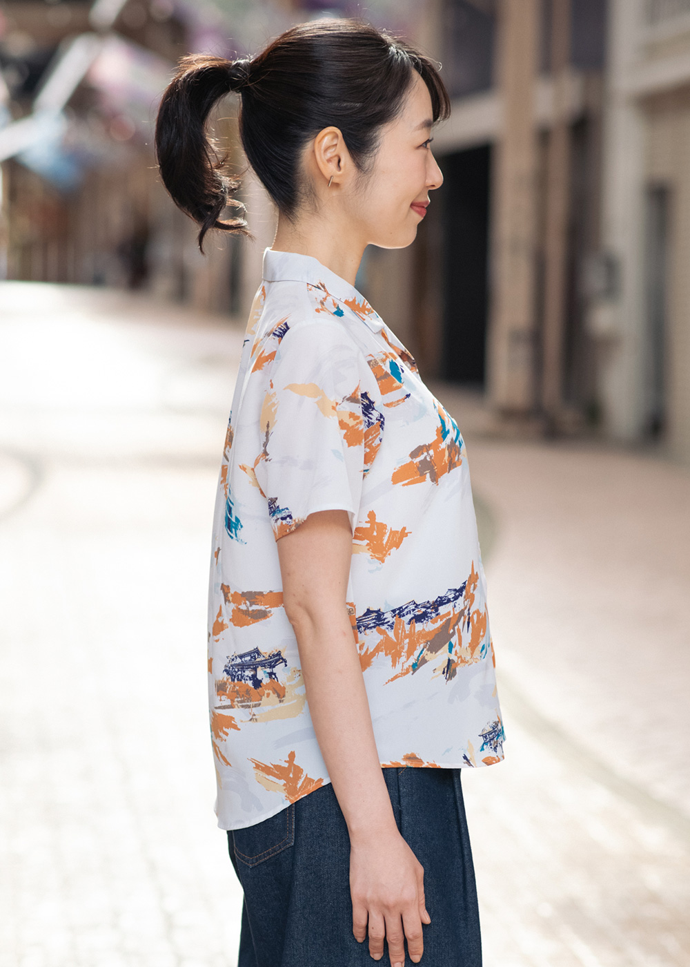 かりゆしウェア（沖縄版アロハシャツ） MAJUN - エクリチュールスケイプ