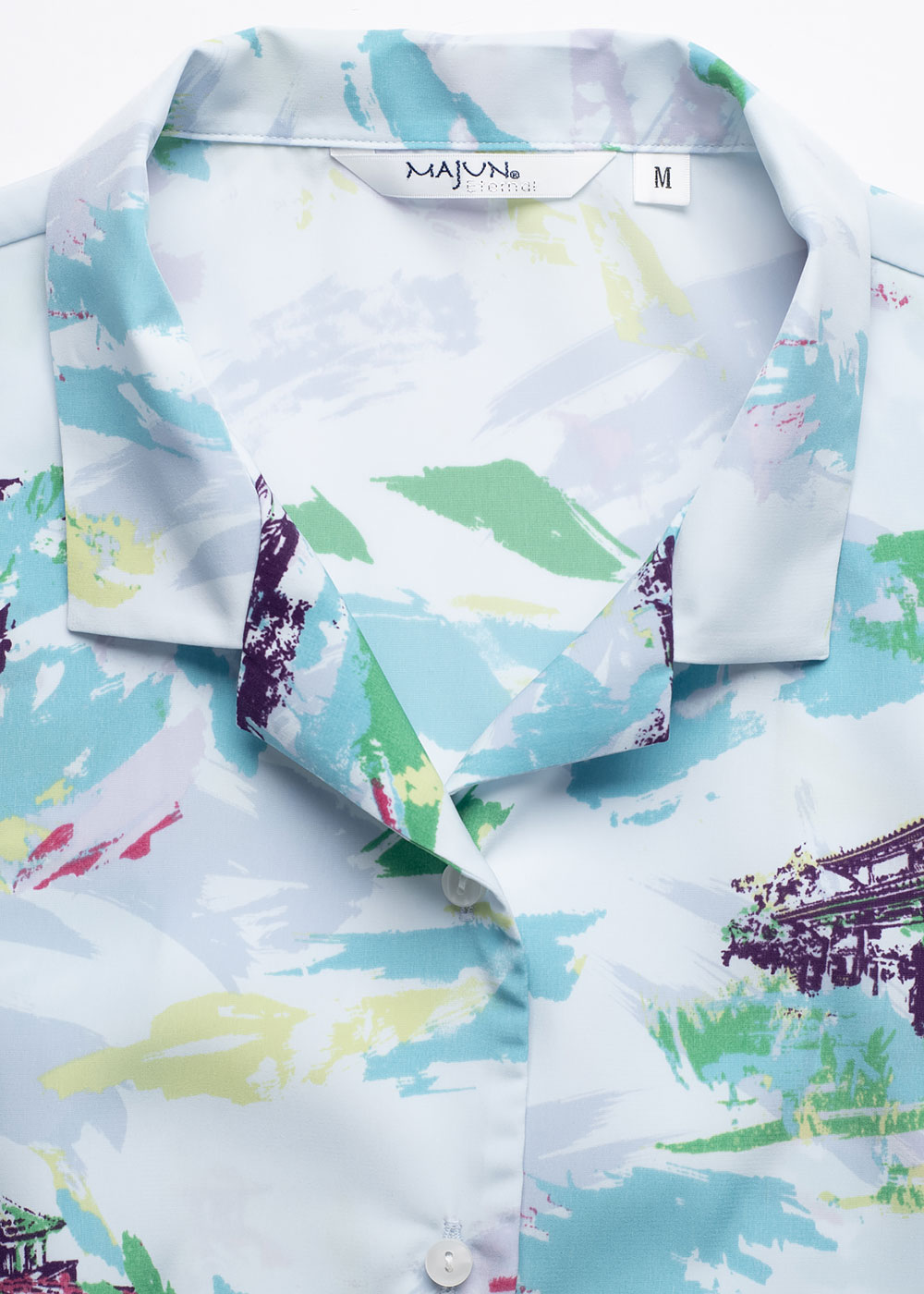 かりゆしウェア（沖縄版アロハシャツ） MAJUN - エクリチュールスケイプ