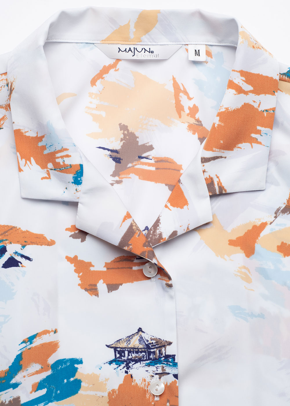 かりゆしウェア（沖縄版アロハシャツ） MAJUN - エクリチュールスケイプ