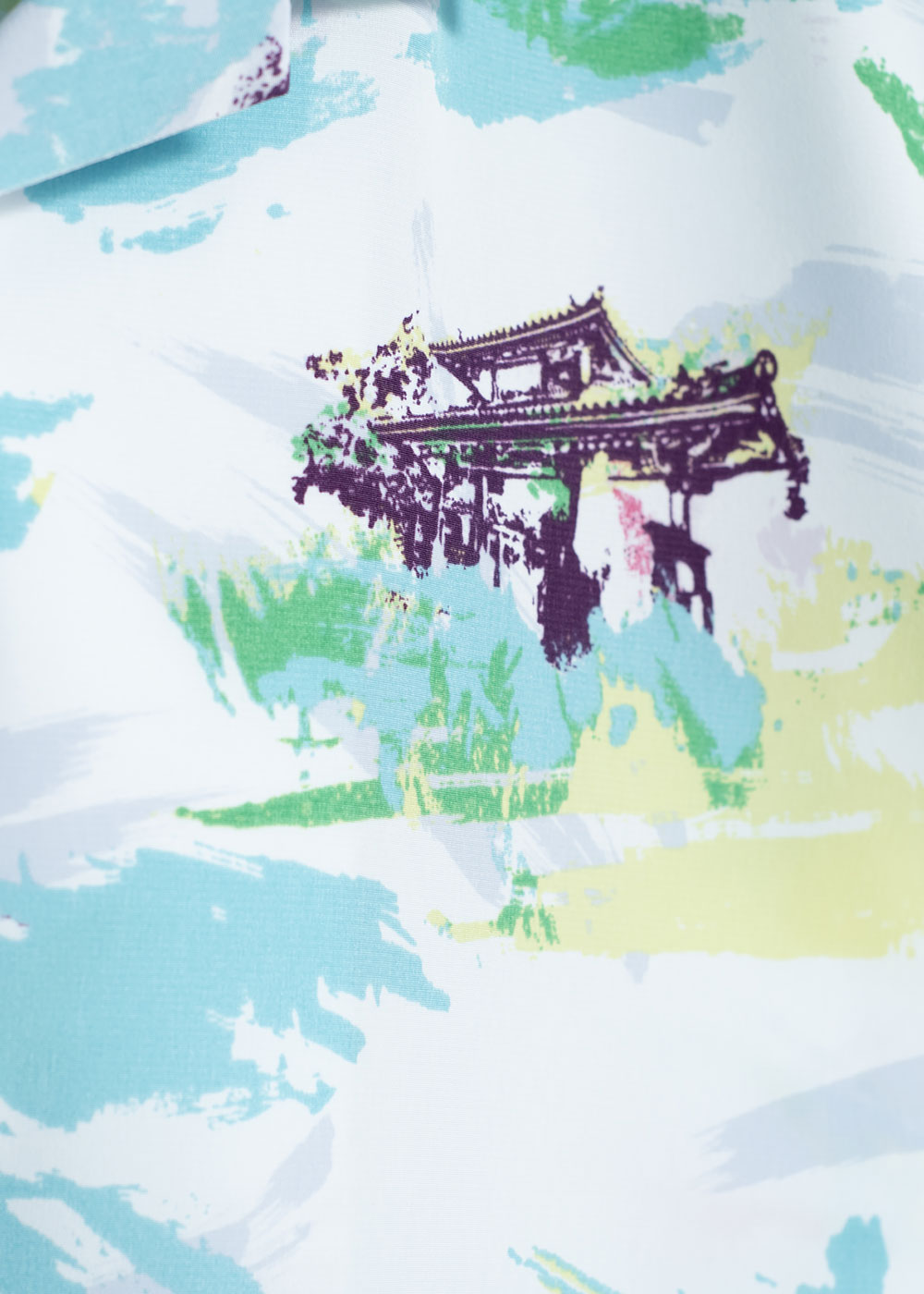 かりゆしウェア（沖縄版アロハシャツ） MAJUN - エクリチュールスケイプ