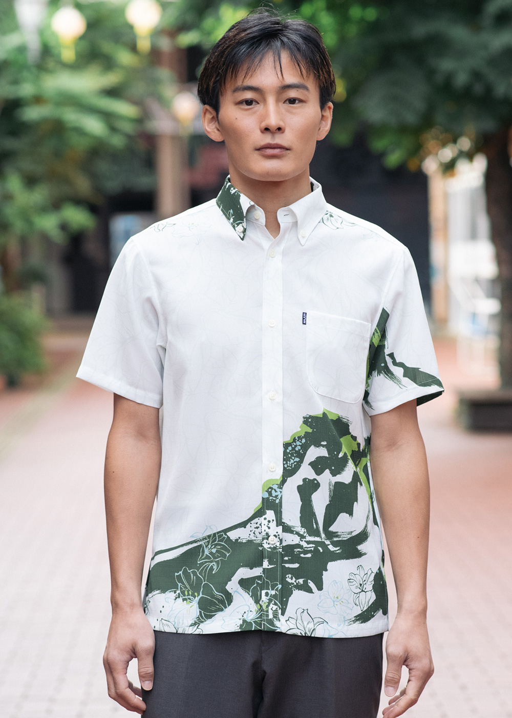 かりゆしウェア（沖縄版アロハシャツ） MAJUN - 城山