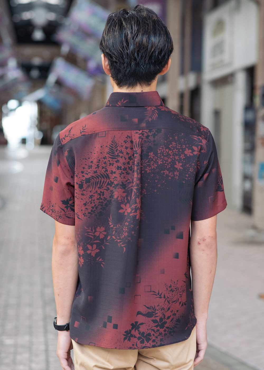 かりゆしウェア（沖縄版アロハシャツ） MAJUN - ヤンバルの森