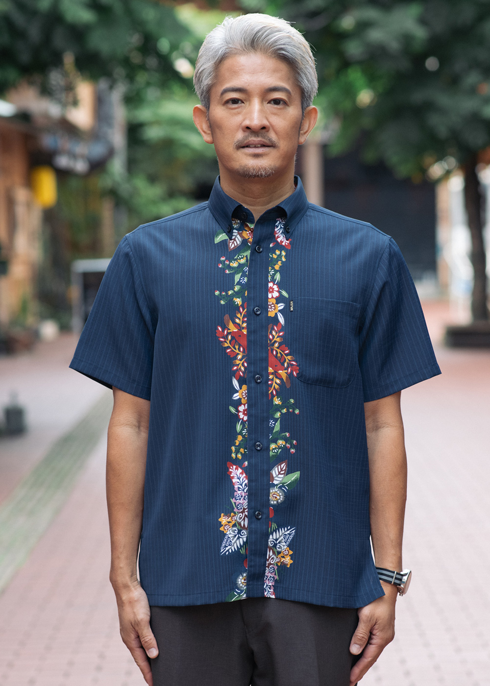 かりゆしウェア（沖縄版アロハシャツ） MAJUN - フロラブライト