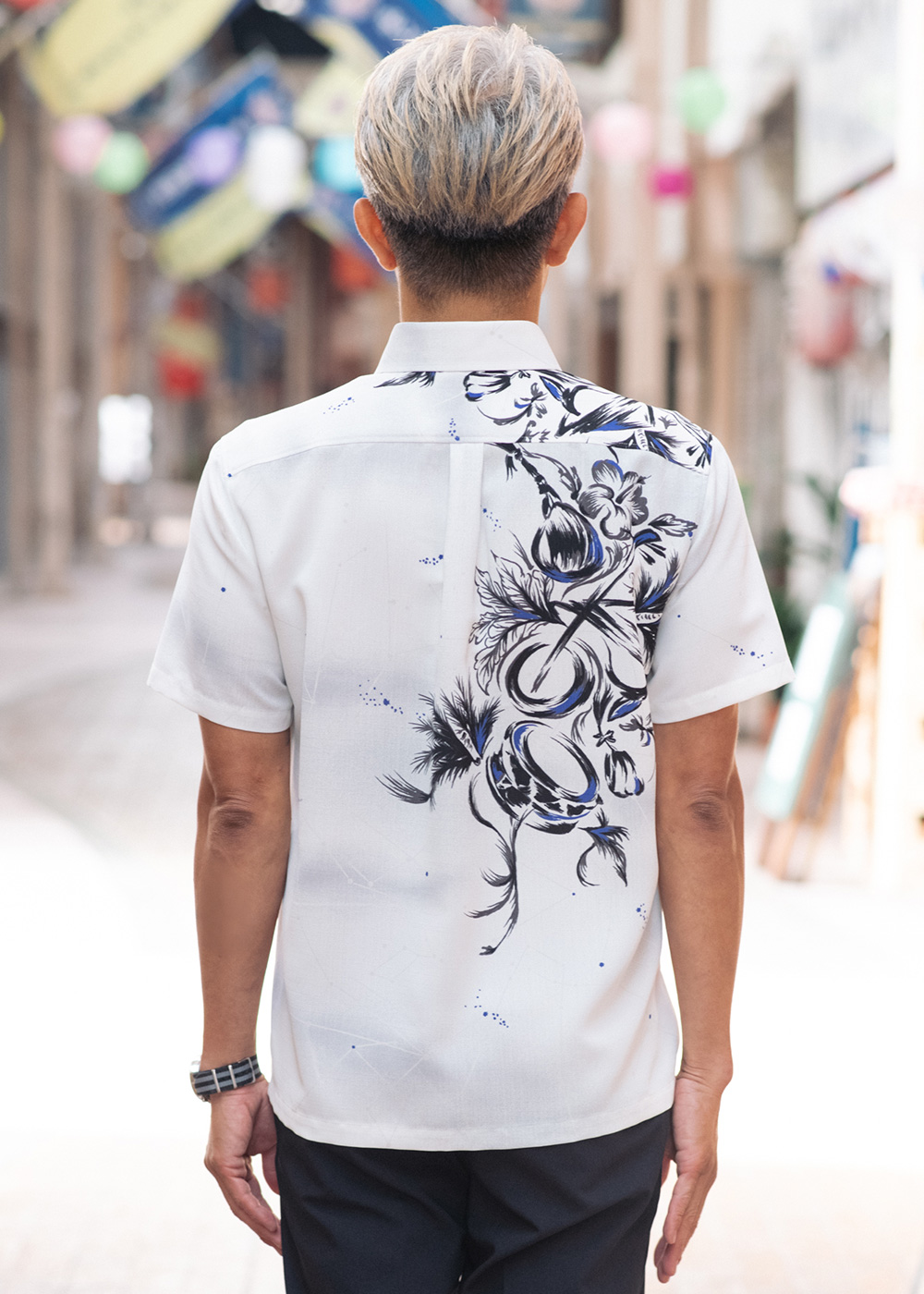 かりゆしウェア（沖縄版アロハシャツ） MAJUN - ネリユクウタビ