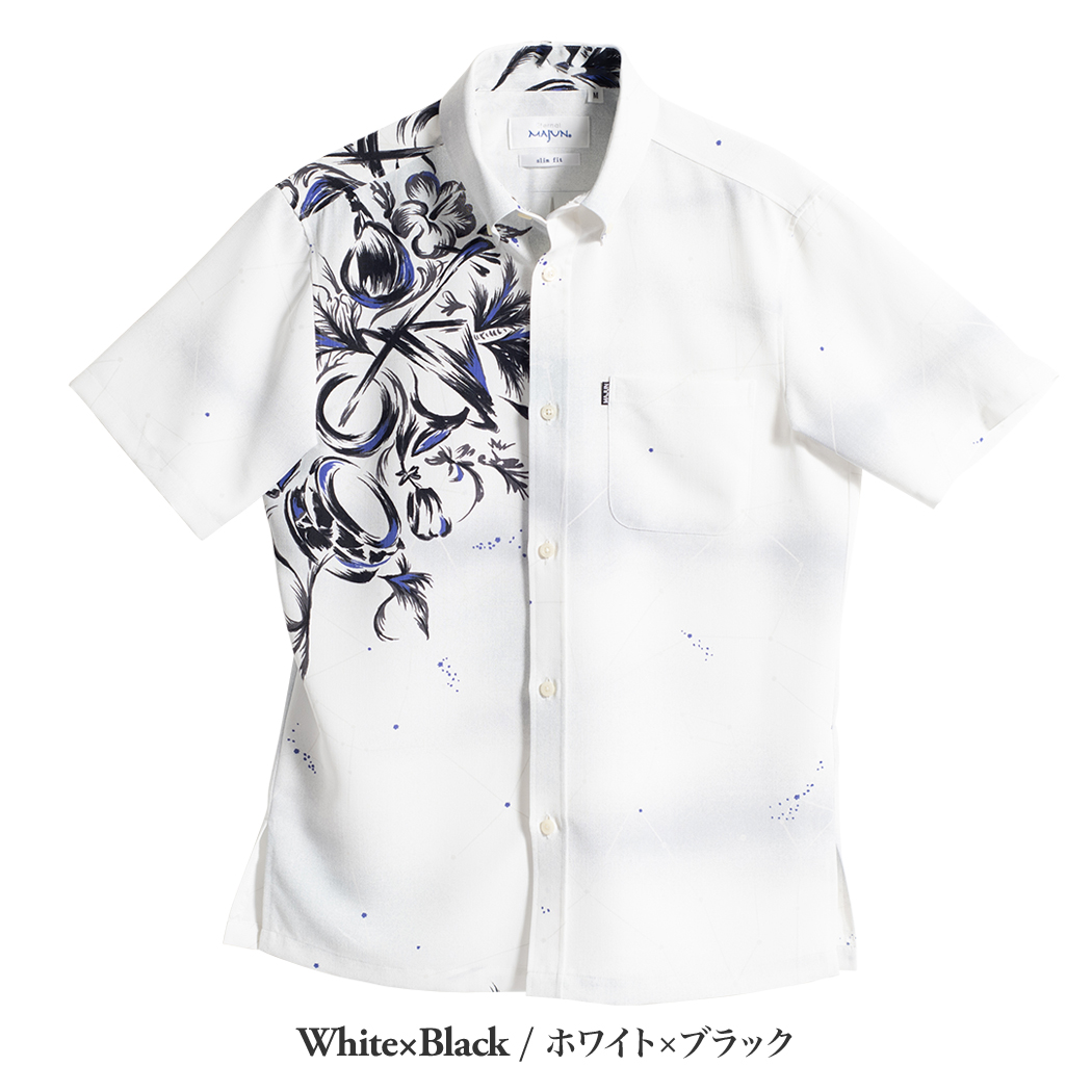 かりゆしウェア（沖縄版アロハシャツ） MAJUN - ネリユクウタビ