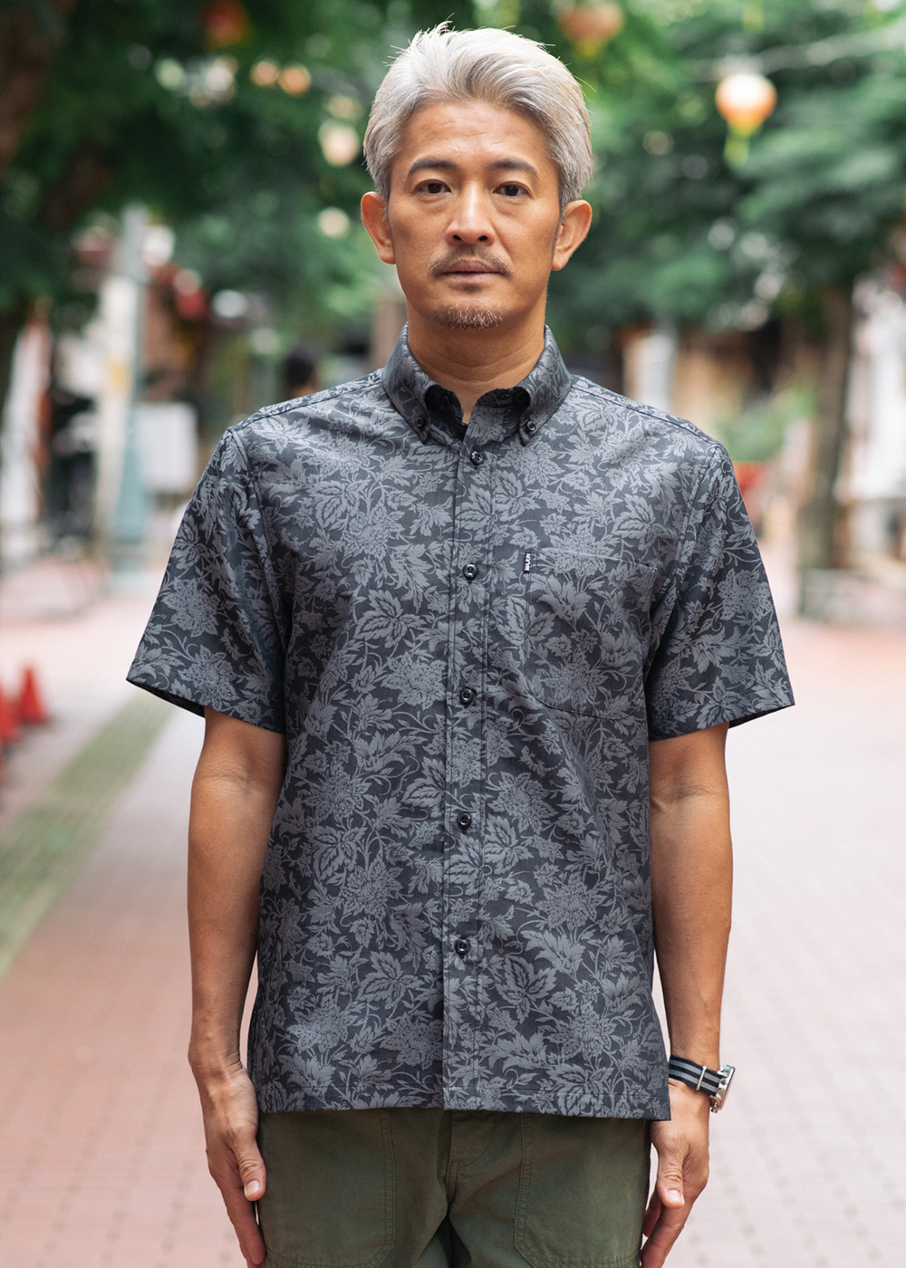 かりゆしウェア（沖縄版アロハシャツ） MAJUN - ローバストサラサ