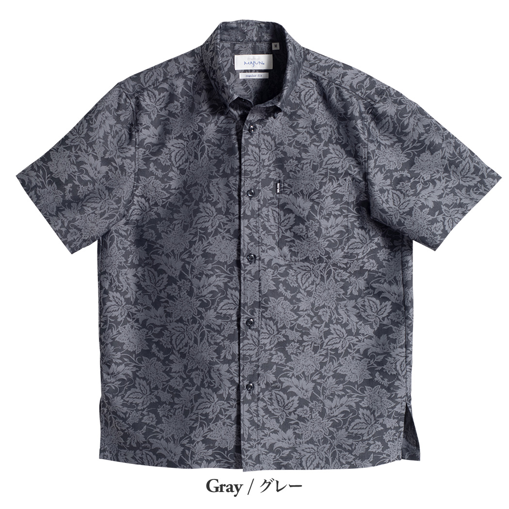 かりゆしウェア（沖縄版アロハシャツ） MAJUN - ローバストサラサ