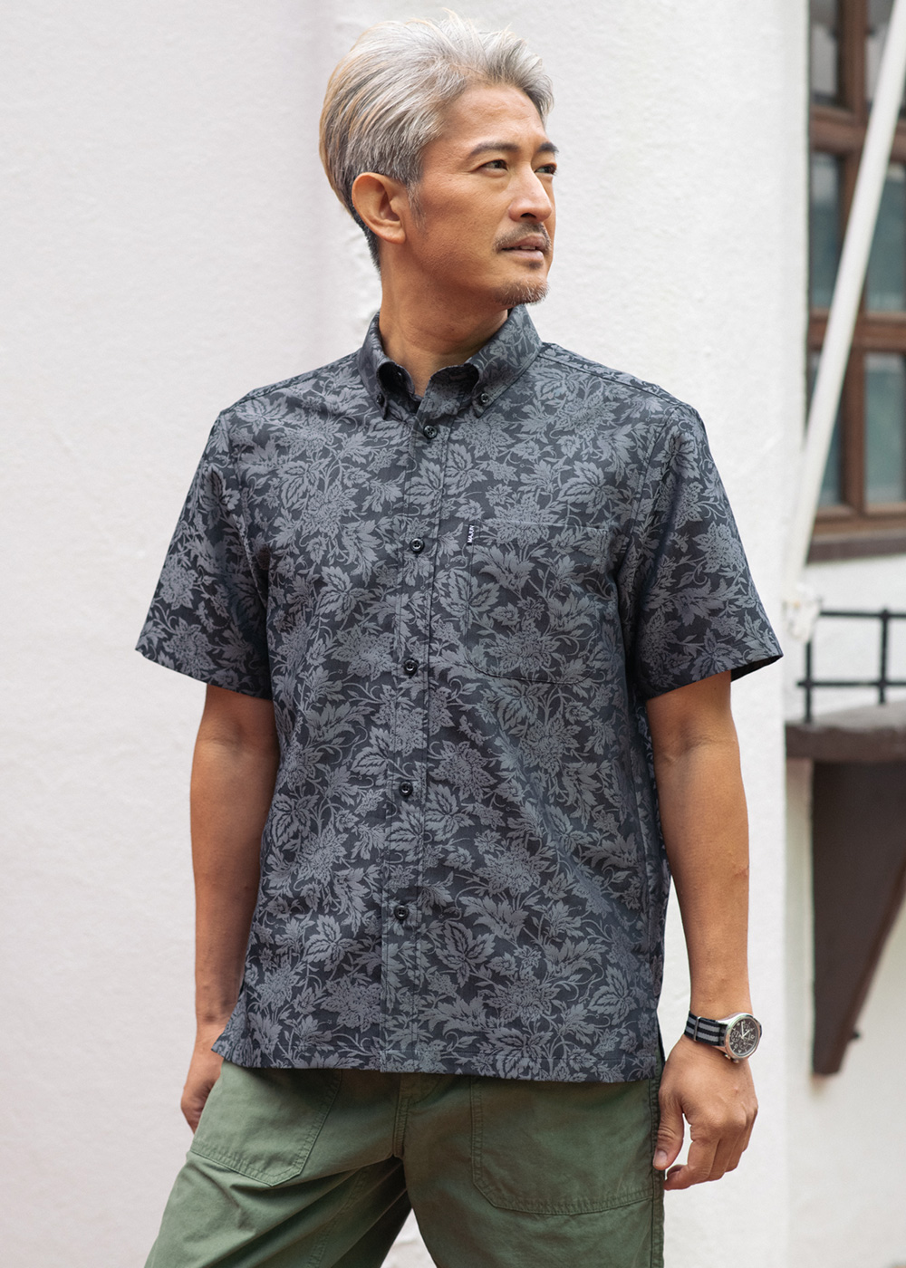 かりゆしウェア（沖縄版アロハシャツ） MAJUN - ローバストサラサ