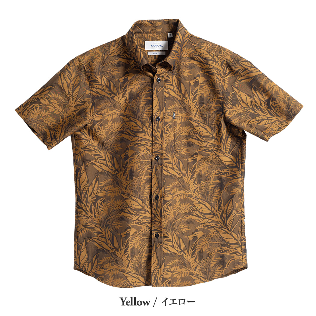 かりゆしウェア（沖縄版アロハシャツ） MAJUN - レインフォレストエコー