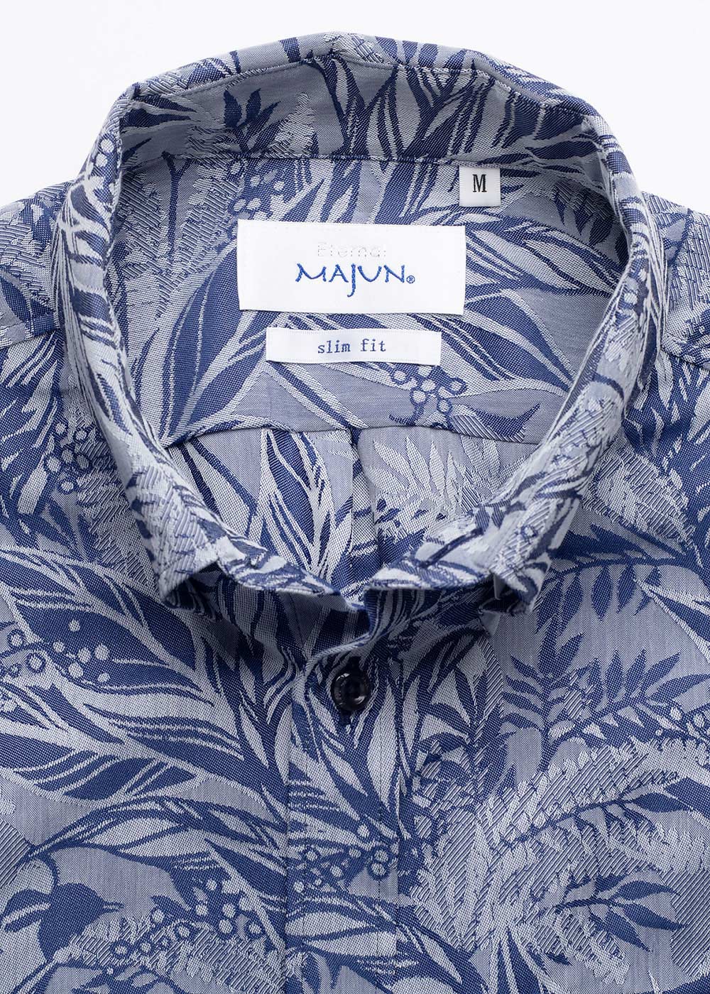 かりゆしウェア（沖縄版アロハシャツ） MAJUN - レインフォレストエコー