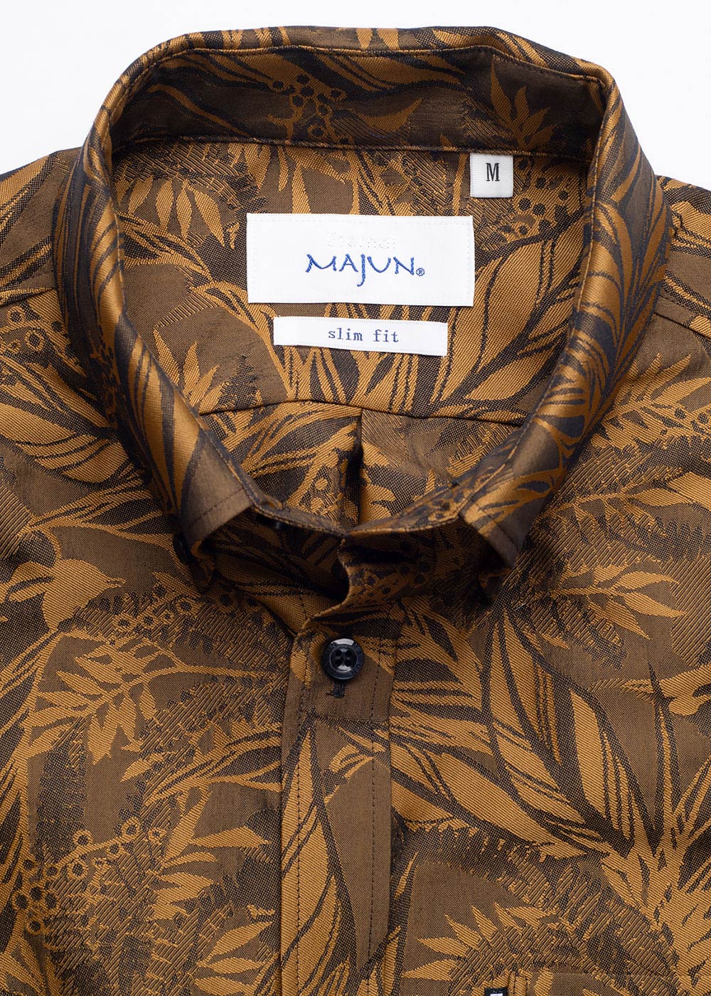 かりゆしウェア（沖縄版アロハシャツ） MAJUN - レインフォレストエコー