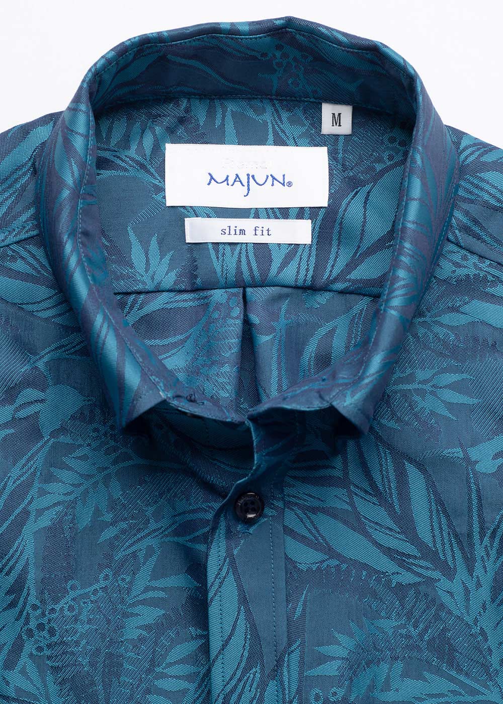 かりゆしウェア（沖縄版アロハシャツ） MAJUN - レインフォレストエコー