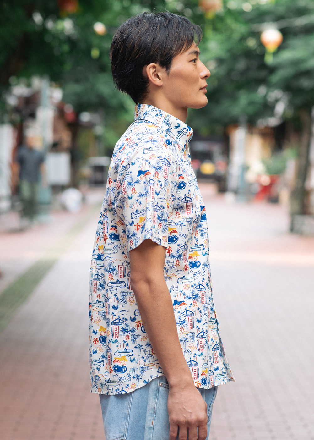 かりゆしウェア（沖縄版アロハシャツ） MAJUN - サマーシティ