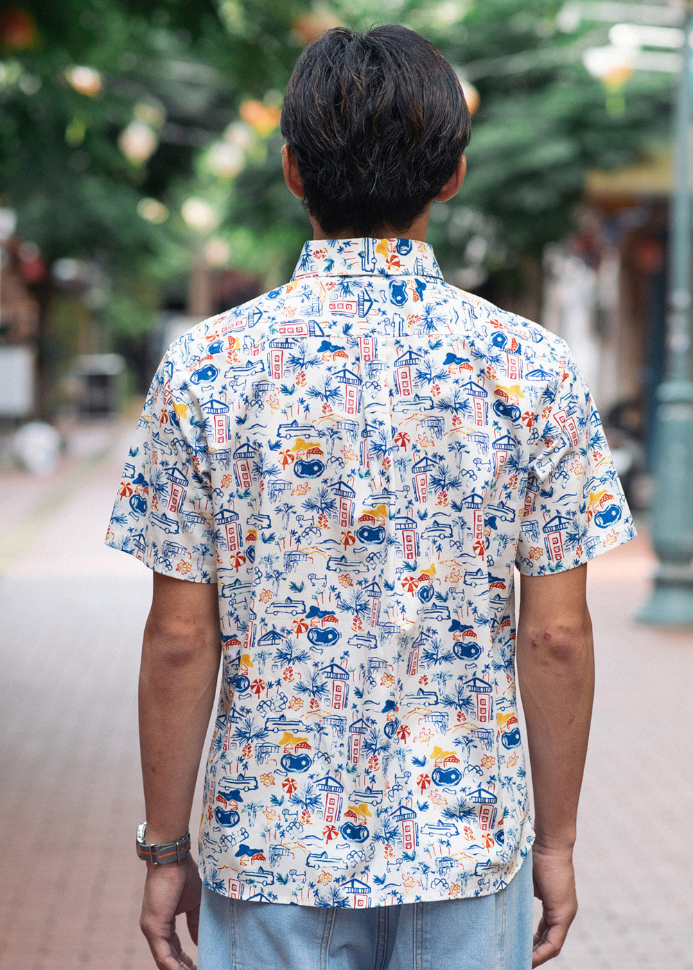 かりゆしウェア（沖縄版アロハシャツ） MAJUN - サマーシティ